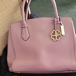 L.K. Bennett Lavender Tote